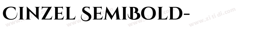 Cinzel SemiBold字体转换